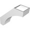 Ekena Millwork 5 1/2-in. W x 16-in. D x 16-in. H Imperial Architectural Grade PVC Knee Brace BRCP055X16X16IMP - alternate 6